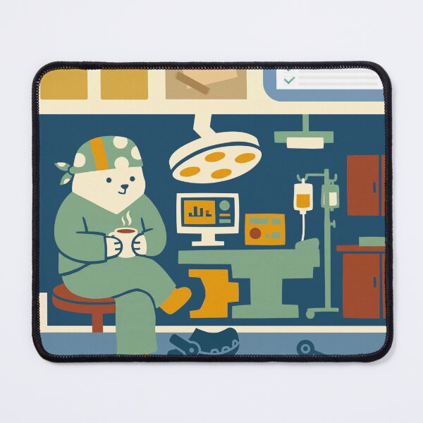 Item preview, Bear Surgeon Coffee Break | Surgeon Anesthesiologist OR Nurse Doctor designed and sold by monicabianca.