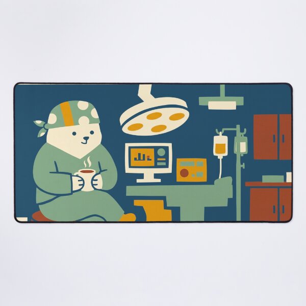 Item preview, Bear Surgeon Coffee Break | Surgeon Anesthesiologist OR Nurse Doctor designed and sold by monicabianca.