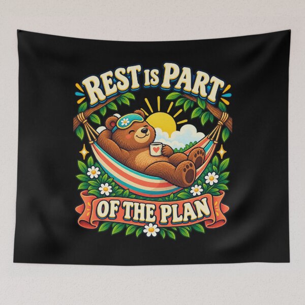 Item preview, El descanso es parte del plan - Oso designed and sold by Good Mood Foundry.