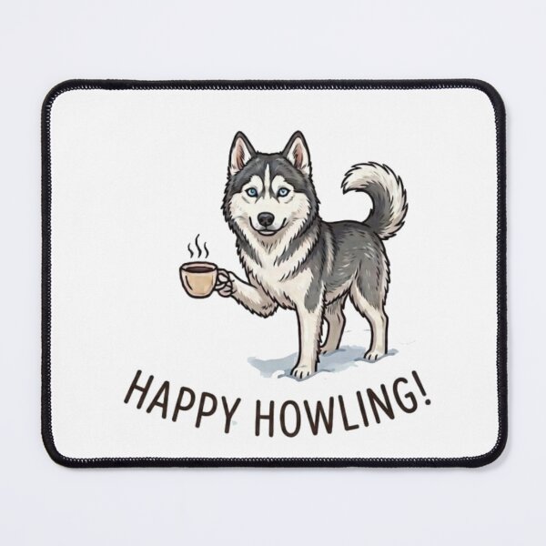 Item preview, Happy Howling Husky! designed and sold by orioleoutdoor.