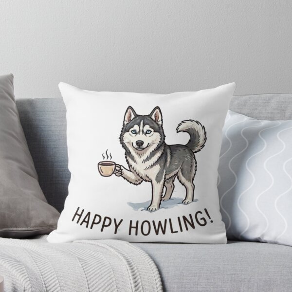 Item preview, Happy Howling Husky! designed and sold by orioleoutdoor.