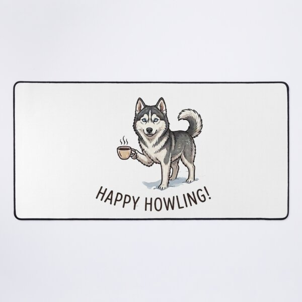 Item preview, Happy Howling Husky! designed and sold by orioleoutdoor.