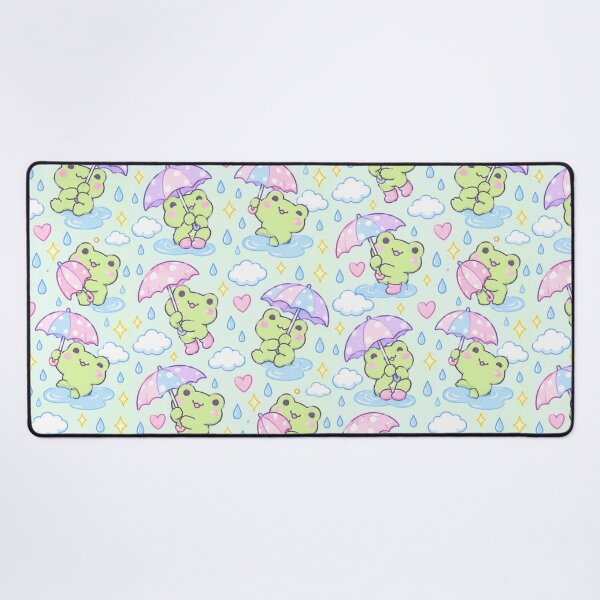 Item preview, Kawaii Frog Tiny Umbrella Pastel Pattern designed and sold by Soft Berry Studio.