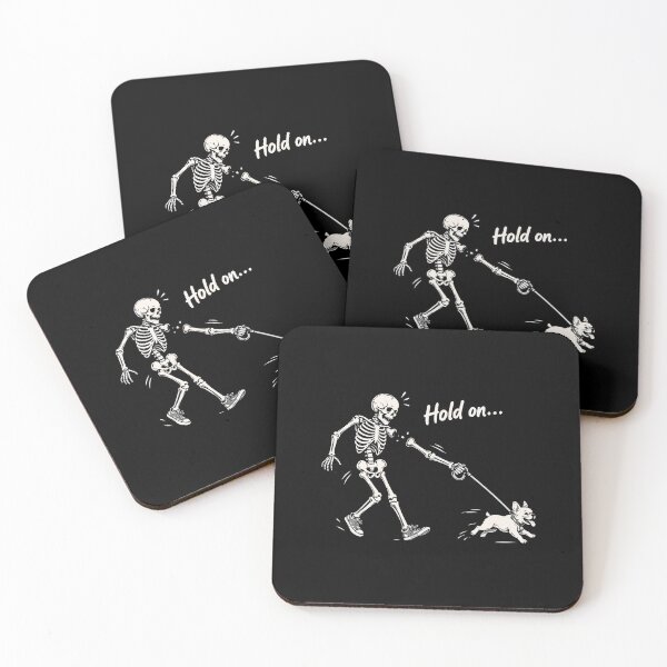 Item preview, Skeleton walking French bulldog dark humor designed and sold by HandicraftArt.
