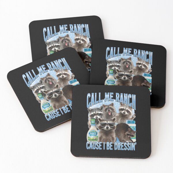 Item preview, Call Me Ranch Cause I Be Dressin Vintage Raccoon Meme Funny designed and sold by Moad Fahim.