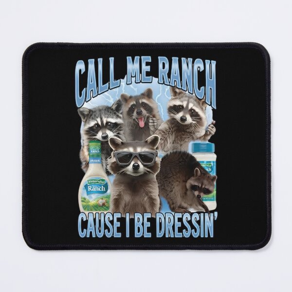 Item preview, Call Me Ranch Cause I Be Dressin Vintage Raccoon Meme Funny designed and sold by Moad Fahim.