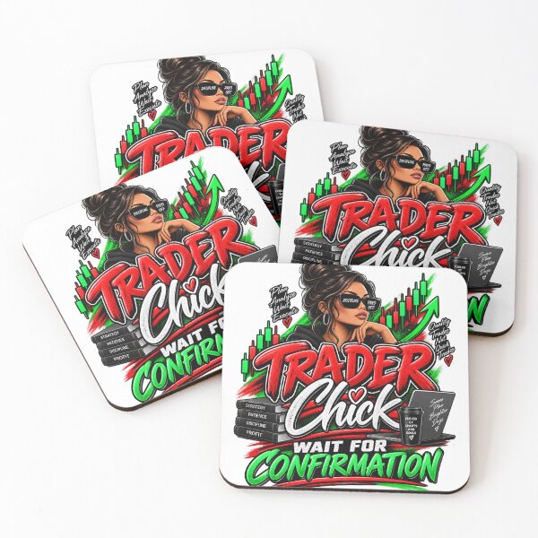 Item preview, Trader Chick-Wait For Confirmation Option 1-White Background  designed and sold by Trendi61.