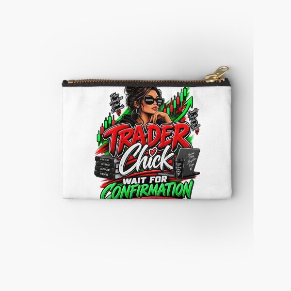 Item preview, Trader Chick-Wait For Confirmation Option 1-White Background  designed and sold by Trendi61.