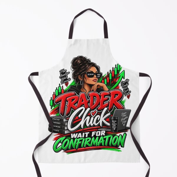 Item preview, Trader Chick-Wait For Confirmation Option 1-White Background  designed and sold by Trendi61.
