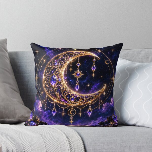 Item preview, Celestial Amethyst Moon – Midnight Magic designed and sold by PurvaNimfaMagic.