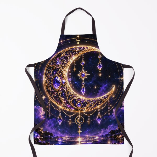Item preview, Celestial Amethyst Moon – Midnight Magic designed and sold by PurvaNimfaMagic.