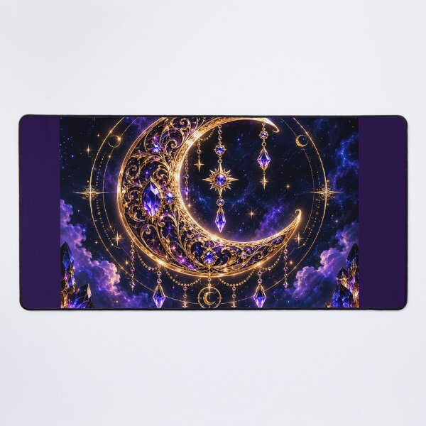 Item preview, Celestial Amethyst Moon – Midnight Magic designed and sold by PurvaNimfaMagic.