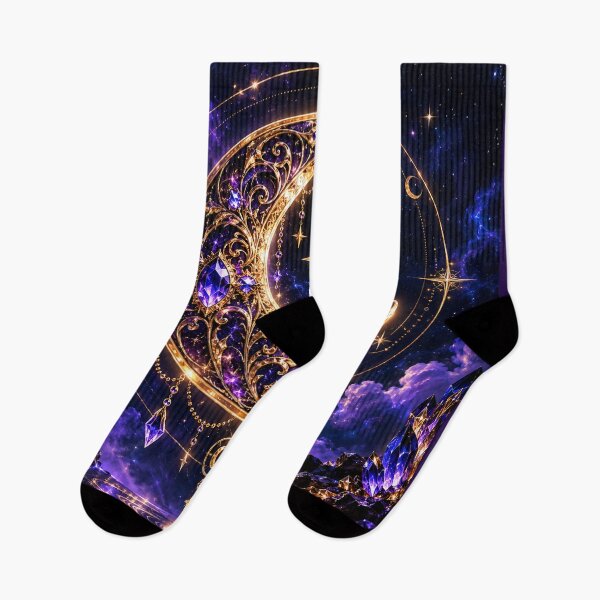 Item preview, Celestial Amethyst Moon – Midnight Magic designed and sold by PurvaNimfaMagic.