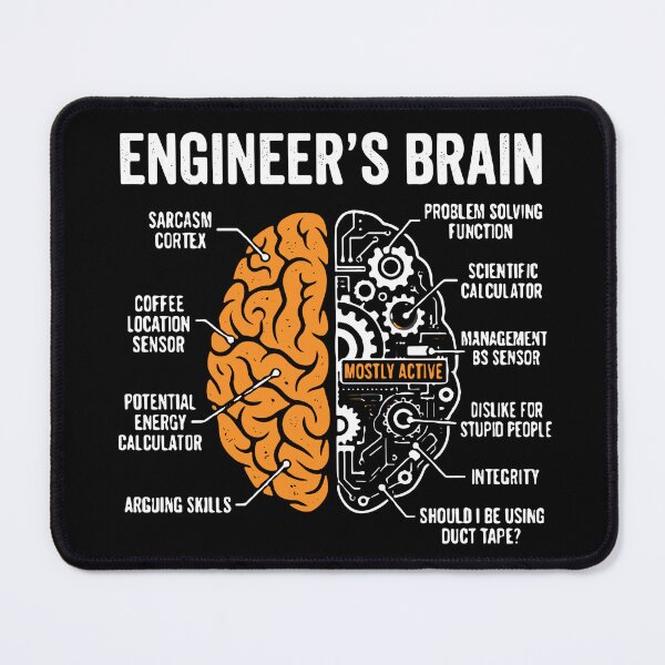 Item preview, Engineer's Brain Engineering Humor Problem Solver  designed and sold by SofiBlair.