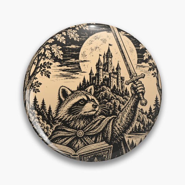 Item preview, We Read at Dawn Funny Raccoon Medieval Art Bookish  designed and sold by Y-Vibes.