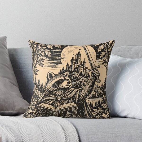 Item preview, We Read at Dawn Funny Raccoon Medieval Art Bookish  designed and sold by Y-Vibes.