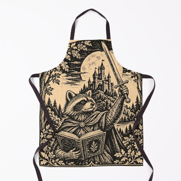 Item preview, We Read at Dawn Funny Raccoon Medieval Art Bookish  designed and sold by Y-Vibes.