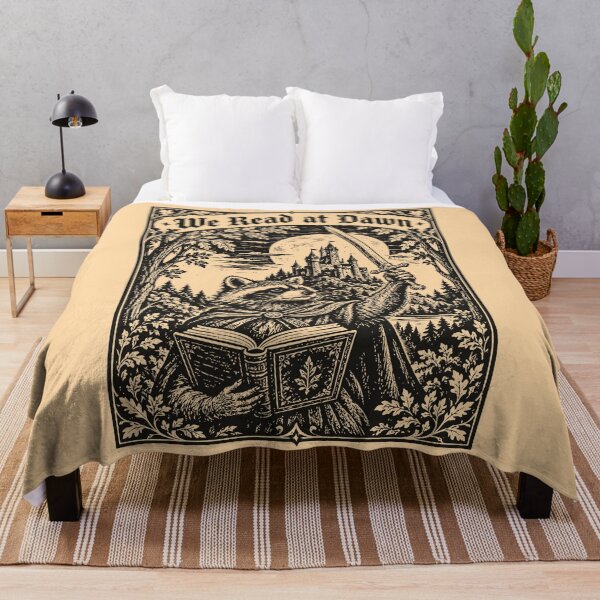 Item preview, We Read at Dawn Funny Raccoon Medieval Art Bookish designed and sold by Y-Vibes.