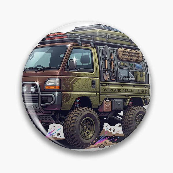 Item preview, Custom Japanese Kei Overland Van Sticker designed and sold by Fixnovaguide.
