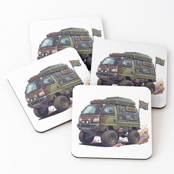 Item preview, Custom Japanese Kei Overland Van Sticker designed and sold by Fixnovaguide.