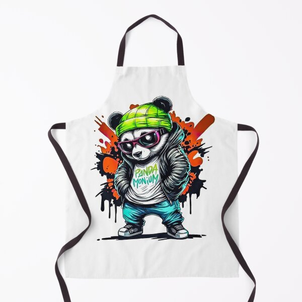 Item preview, Cool Hip Hop Panda Graffiti - Pandamonium Streetwear designed and sold by Artificial001.