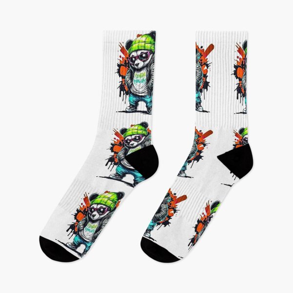 Item preview, Cool Hip Hop Panda Graffiti - Pandamonium Streetwear designed and sold by Artificial001.