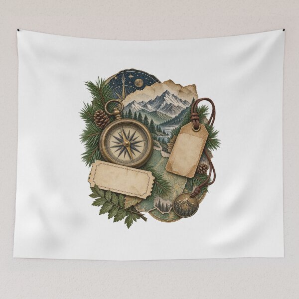 Item preview, Celestial Travel Junk Journal Ephemera – Vintage Explorer Collage designed and sold by Georain.