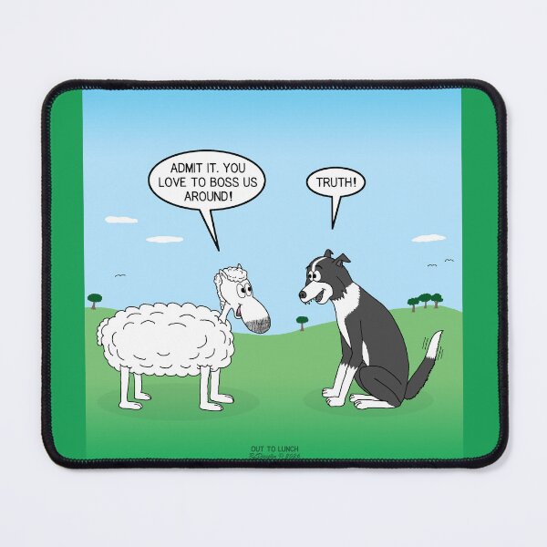 Item preview, Sheep Dog Motivation designed and sold by Out to Lunch Cartoons and More.