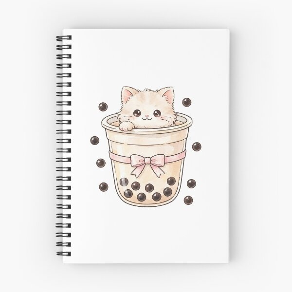 Item preview, Cute Kitten in Bubble Tea designed and sold by Vibe-Vary.