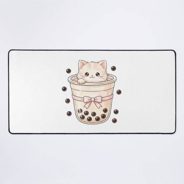 Item preview, Cute Kitten in Bubble Tea designed and sold by Vibe-Vary.
