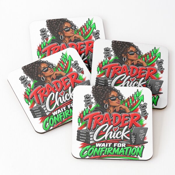 Item preview, Trader Chick-Wait For Confirmation Option 2-White Background  designed and sold by Trendi61.