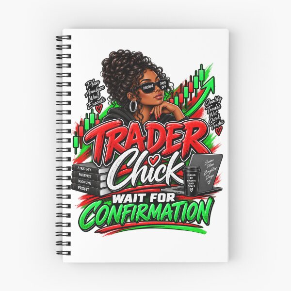 Item preview, Trader Chick-Wait For Confirmation Option 2-White Background  designed and sold by Trendi61.
