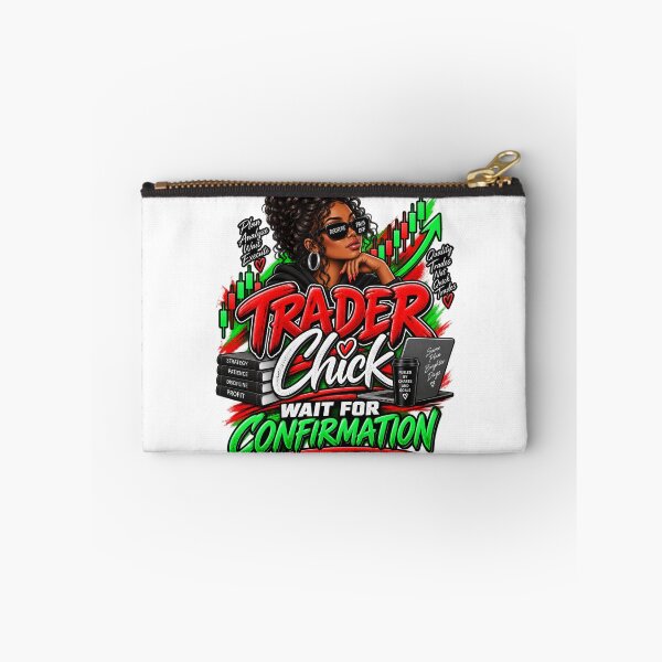 Item preview, Trader Chick-Wait For Confirmation Option 2-White Background  designed and sold by Trendi61.