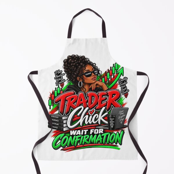 Item preview, Trader Chick-Wait For Confirmation Option 2-White Background  designed and sold by Trendi61.