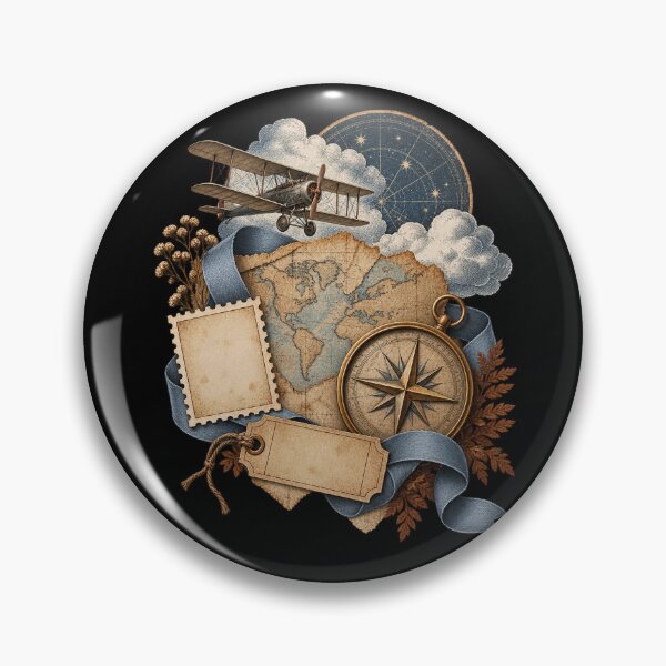Item preview, Celestial Travel Junk Journal Ephemera – Vintage Explorer Collage designed and sold by Georain.