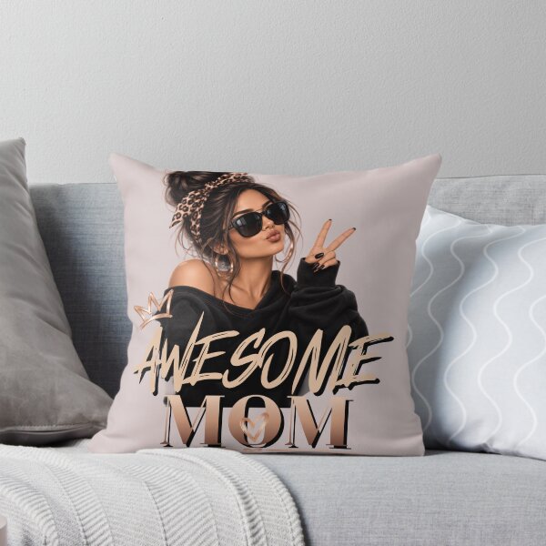 Item preview, Awesome Mom Leopard Print Rose Gold Quote designed and sold by lielie99.