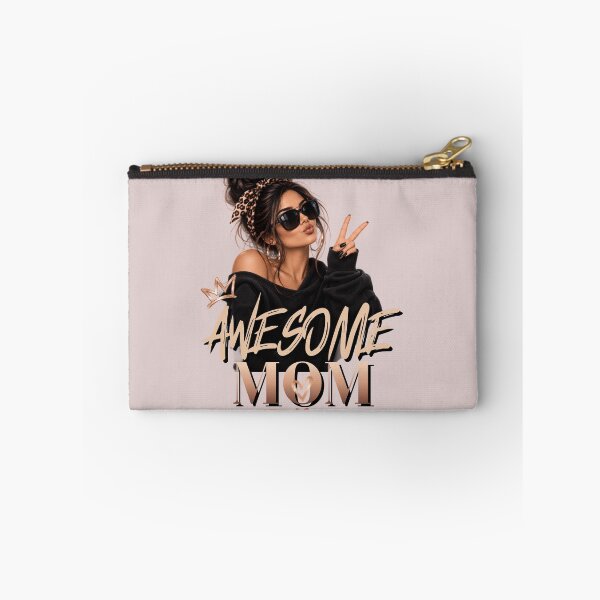 Item preview, Awesome Mom Leopard Print Rose Gold Quote designed and sold by lielie99.
