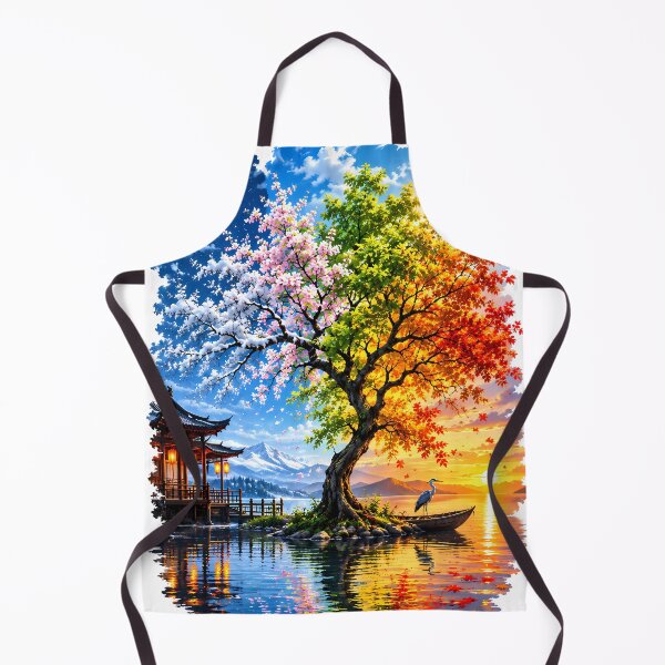Item preview, Four Seasons Tree and Nature Landscape Art designed and sold by FutureGarb.