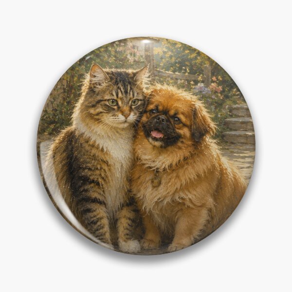 Item preview, Cozy Cat and Dog Friendship designed and sold by IrinaVisual.