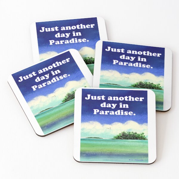 Item preview, Just another day in paradise, coastal original watercolor. designed and sold by aswoa.