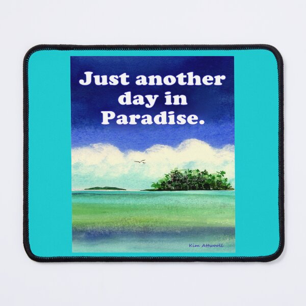 Item preview, Just another day in paradise, coastal original watercolor. designed and sold by aswoa.