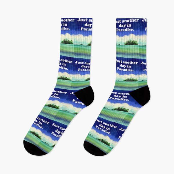 Item preview, Just another day in paradise, coastal original watercolor. designed and sold by aswoa.