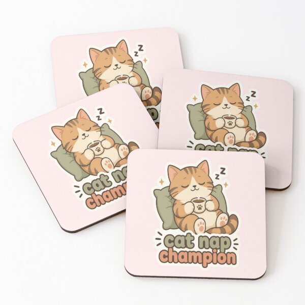 Item preview, Cat Nap Champion Cozy Sleeping Kitten designed and sold by creativerooney.