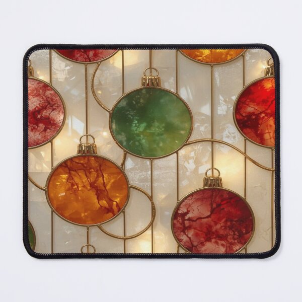 Item preview, Stained Glass Christmas Ornaments Grid designed and sold by BriSher.