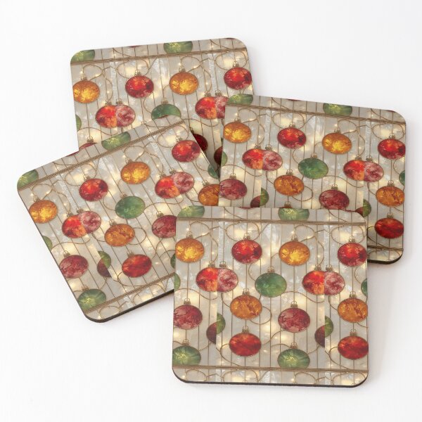 Item preview, Stained Glass Christmas Ornaments Grid designed and sold by BriSher.