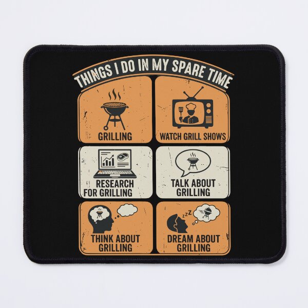 Item preview, Things I Do In My Spare Time Grilling Pitmaster Barbecue Fan designed and sold by SofiBlair.