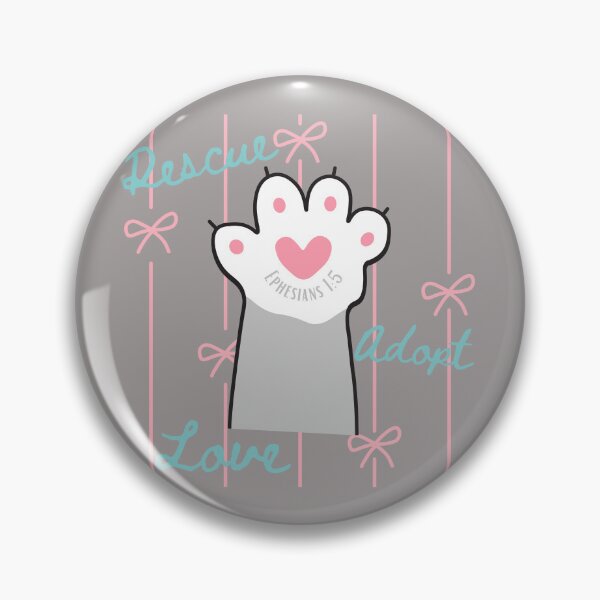 Item preview, Christian Cat Lover, Animal Rescue, Adopt Cats, Love, Heart Paws, Ephesians 15  designed and sold by Forevermore.