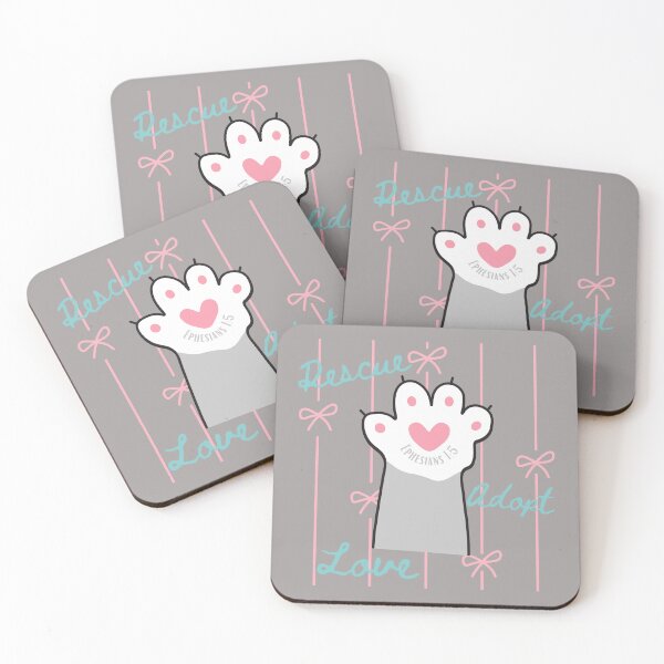 Item preview, Christian Cat Lover, Animal Rescue, Adopt Cats, Love, Heart Paws, Ephesians 15  designed and sold by Forevermore.