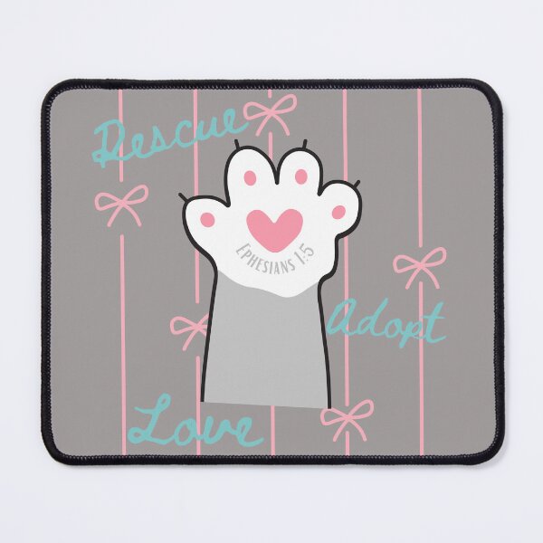 Item preview, Christian Cat Lover, Animal Rescue, Adopt Cats, Love, Heart Paws, Ephesians 15 designed and sold by Forevermore.
