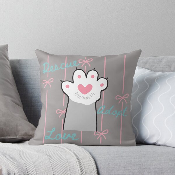 Item preview, Christian Cat Lover, Animal Rescue, Adopt Cats, Love, Heart Paws, Ephesians 15  designed and sold by Forevermore.